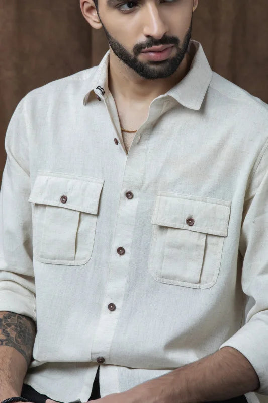 FRONT-FLAP POCKET SHIRT