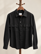 BLACK DENIM DUAL POCKET