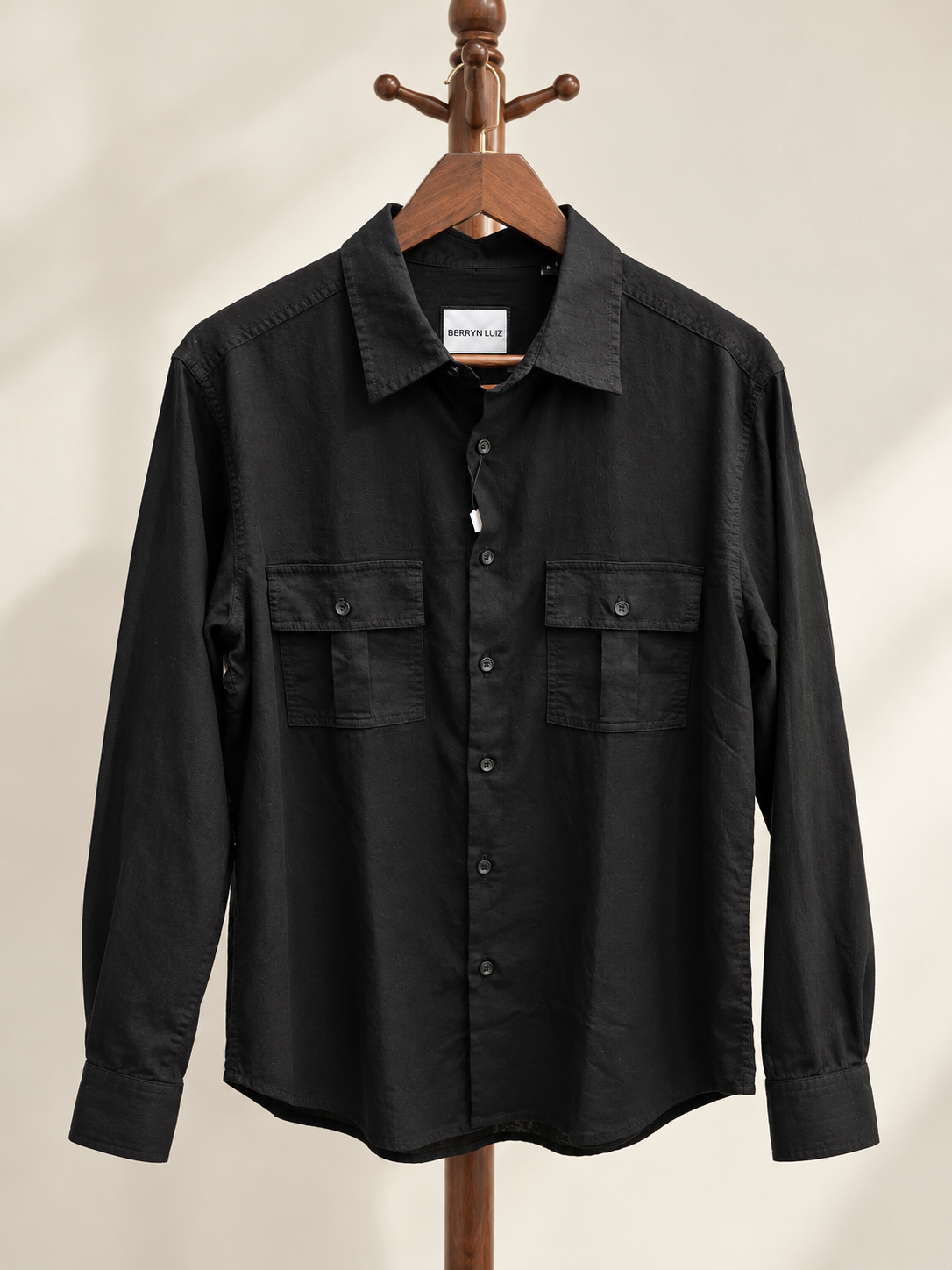 BLACK DENIM DUAL POCKET