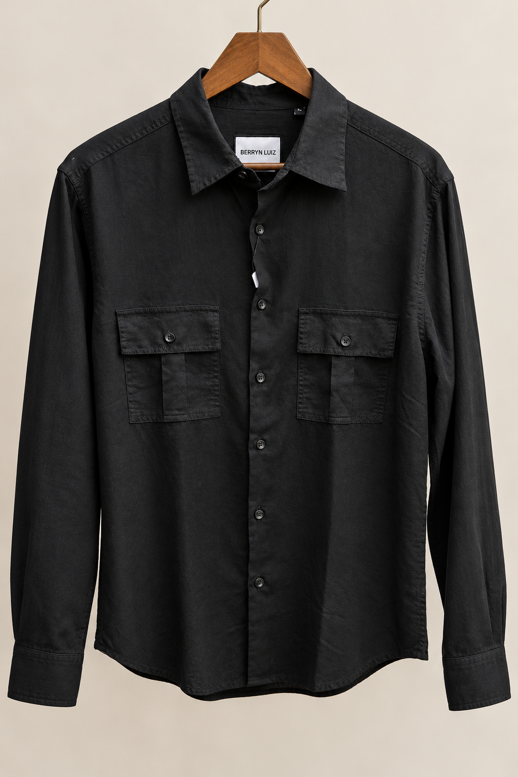 BLACK DENIM DUAL POCKET