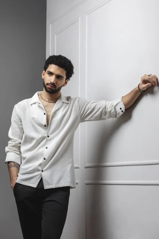 HAND CRAFTED CUBAN COLLAR SHIRT